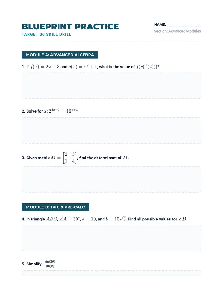 Blueprint Problem Set