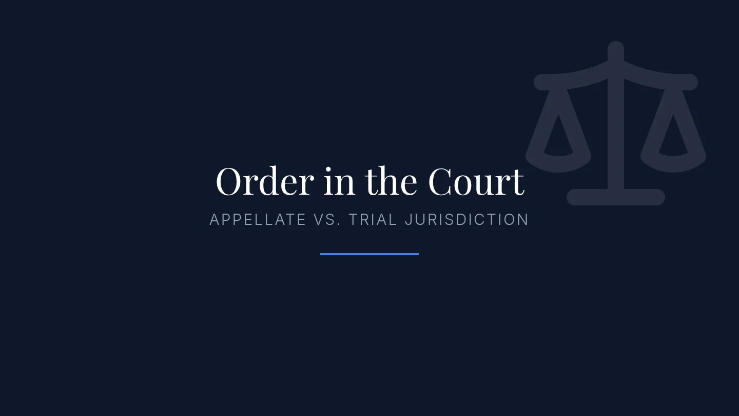 Appellate Jurisdiction Slides