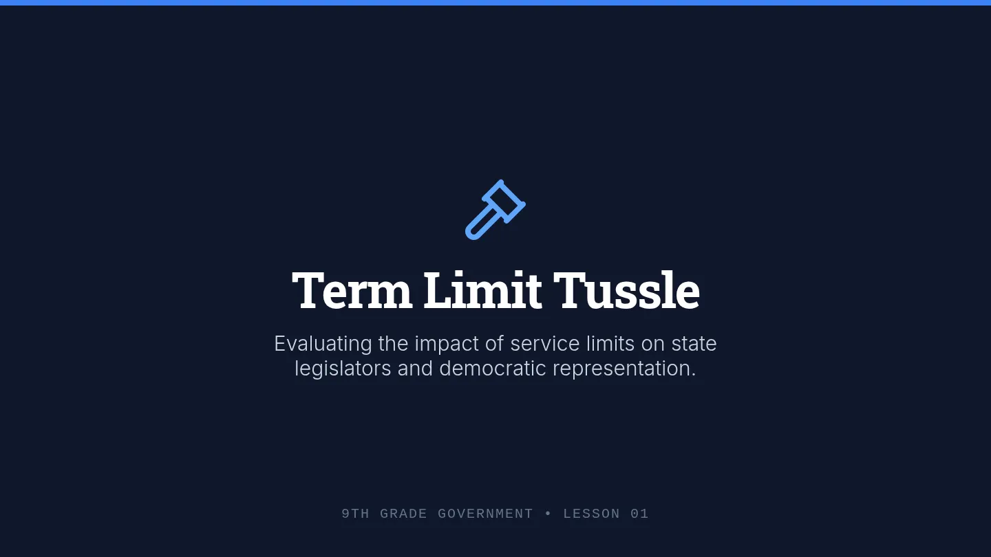 Term Limit Tussle Presentation