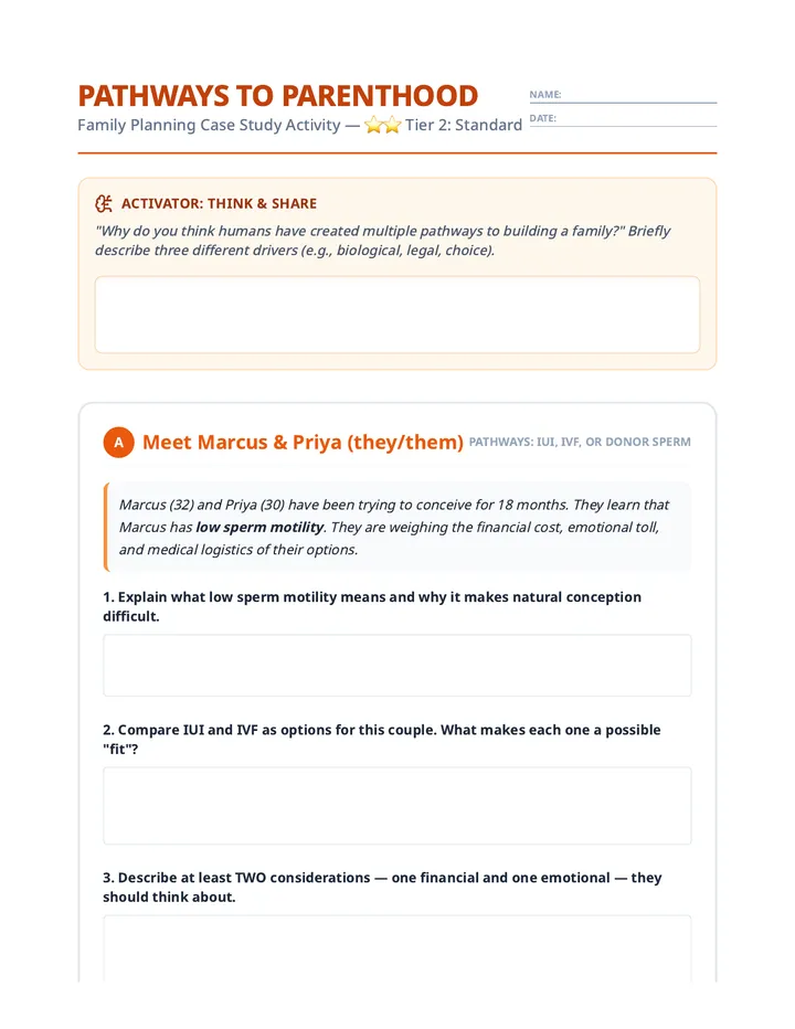 Standard Path Worksheet