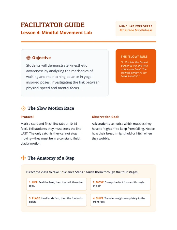 Mindful Movement Facilitator Guide