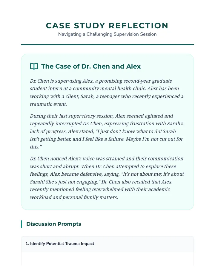 Case Study Reflection Guide