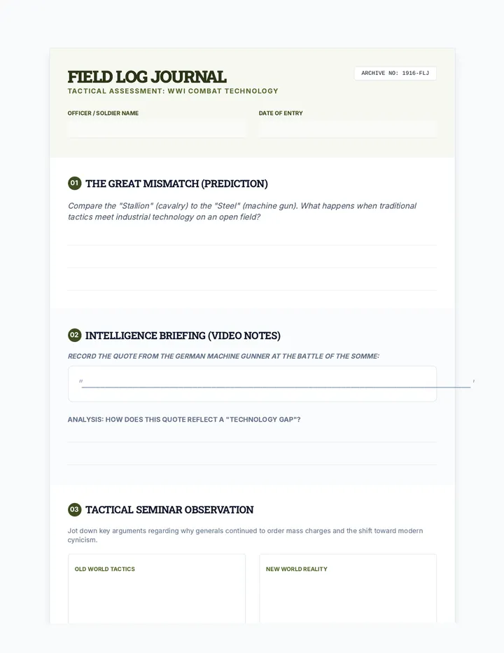 Field Log Journal