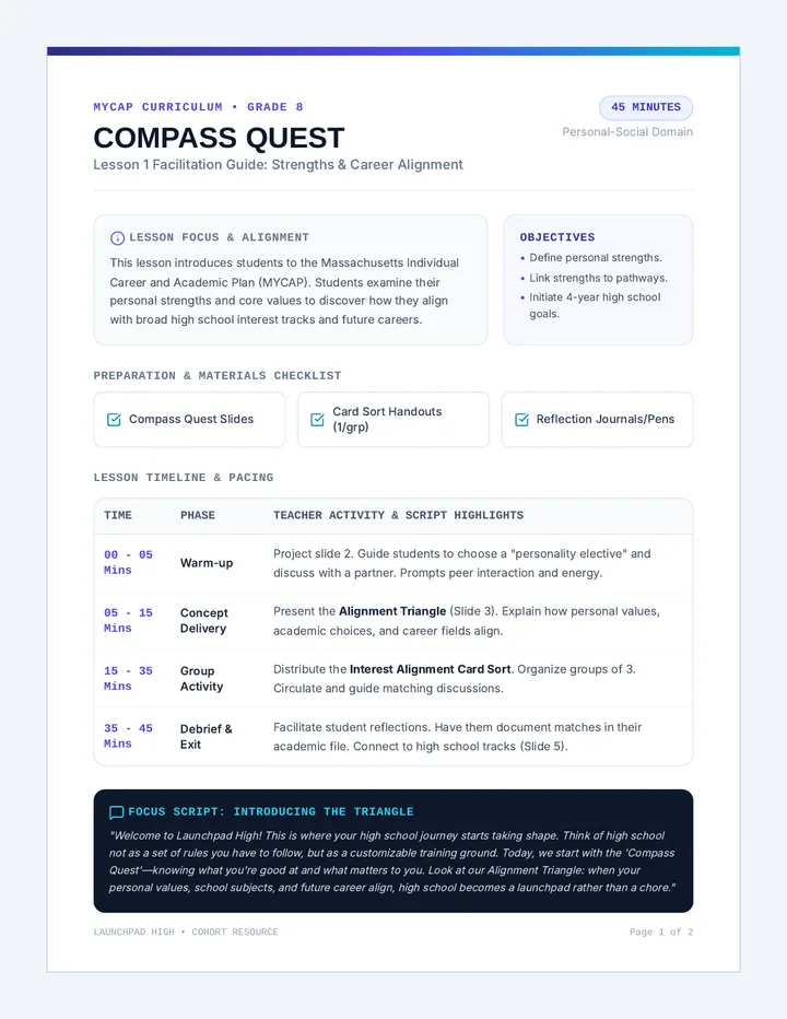 Compass Quest Teacher Guide
