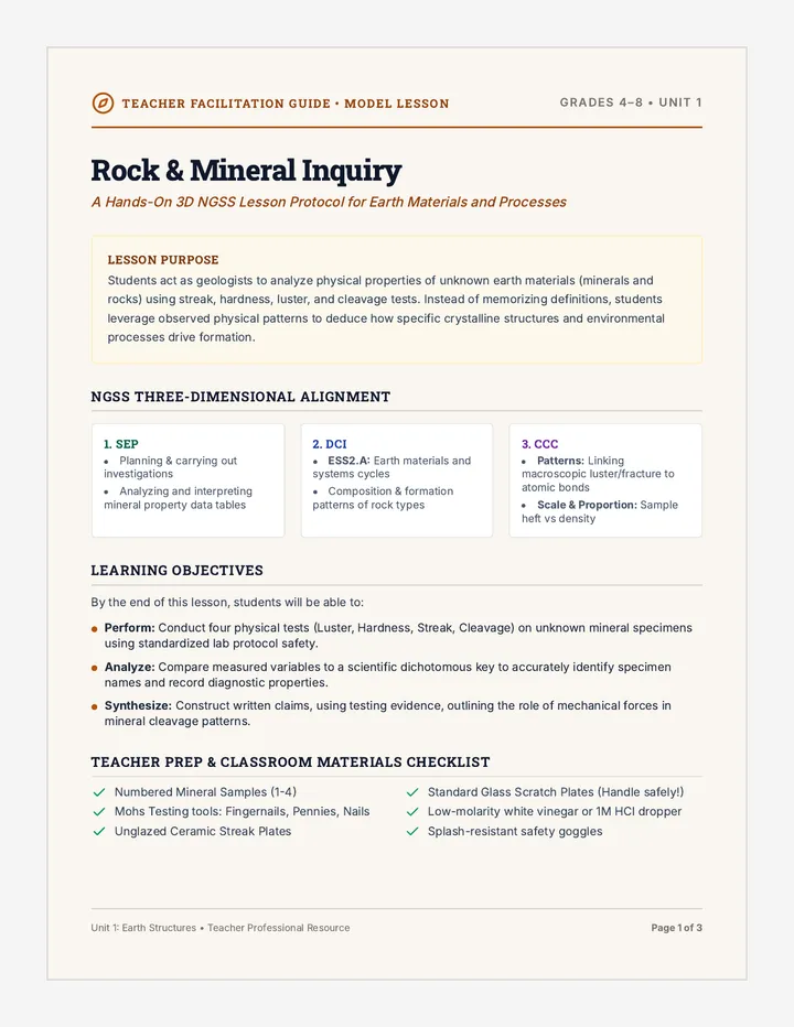 Geology Lab Teacher Guide