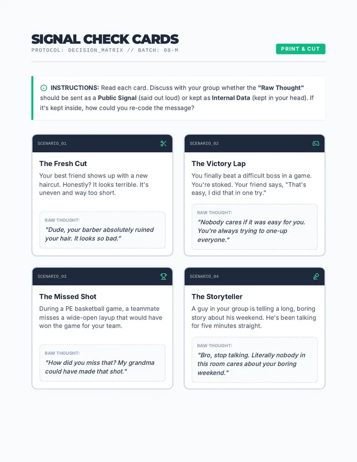 Signal Check Cards