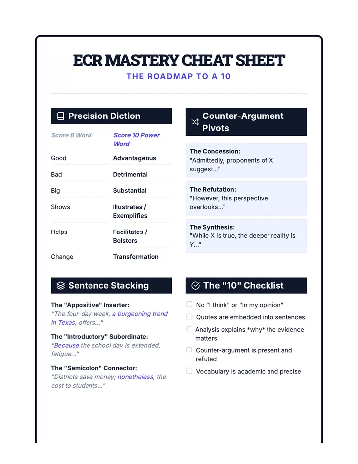 ECR Mastery Cheat Sheet