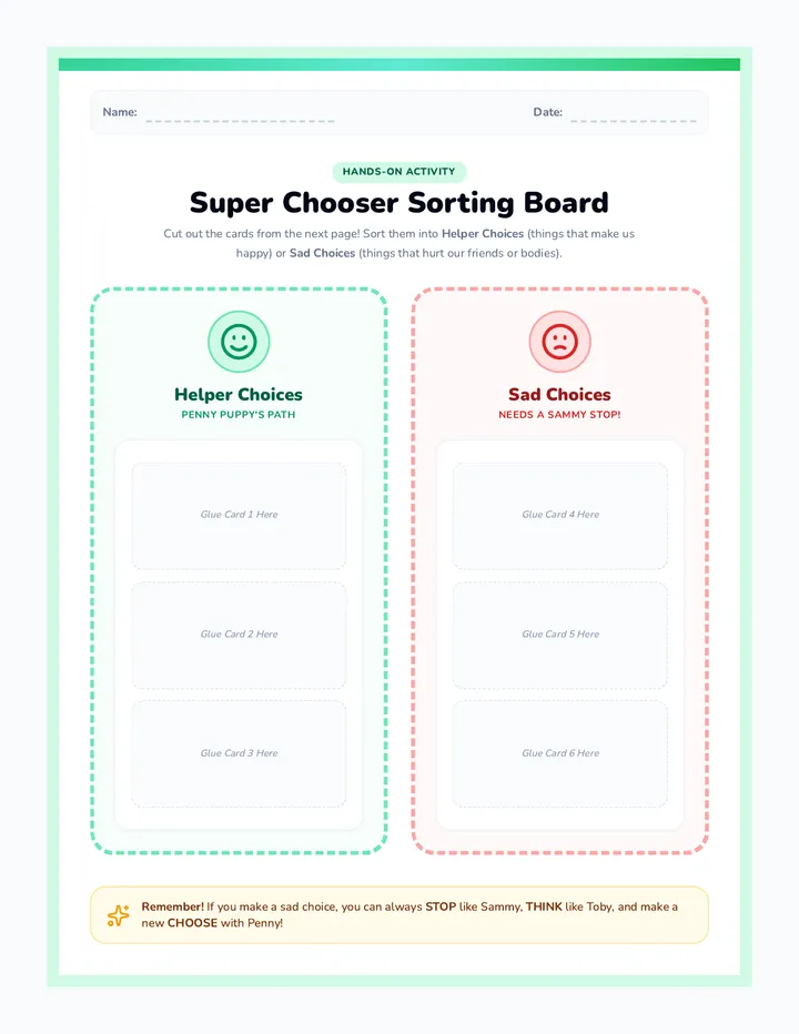 Super Chooser Sorting Game