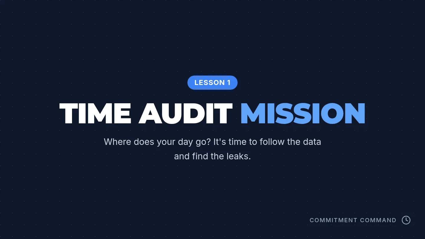 Time Audit Slides