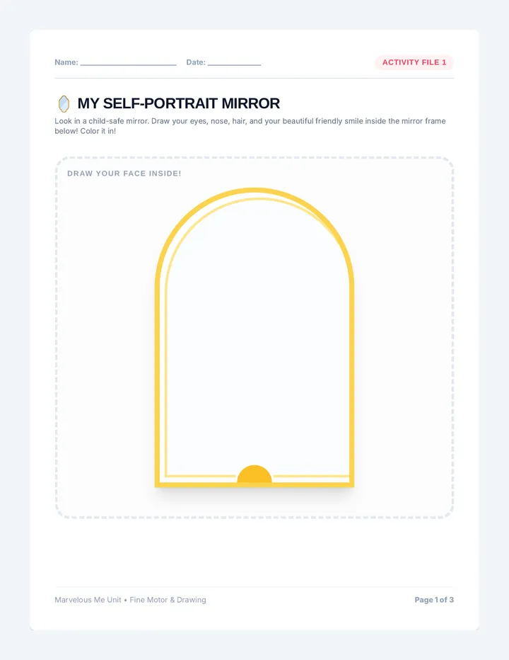 Marvelous Me Activity Pack