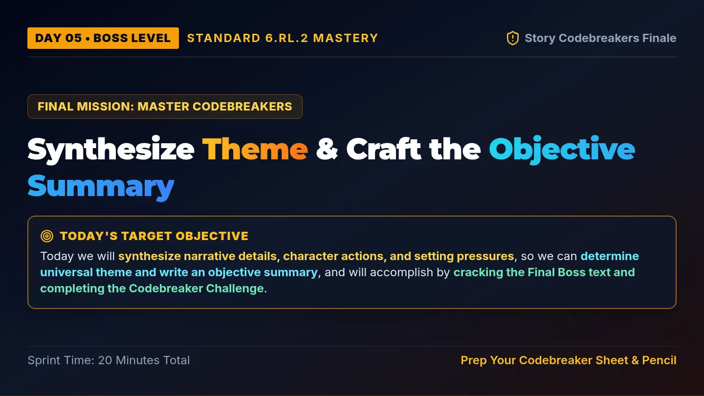 Master Codebreakers Slides