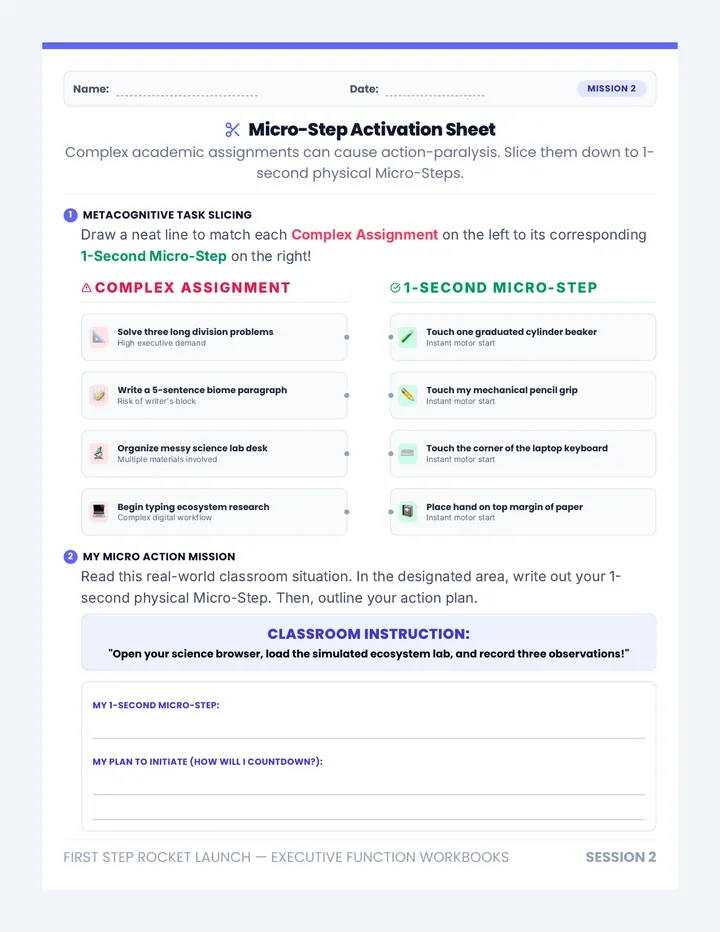 Micro Actions Worksheet