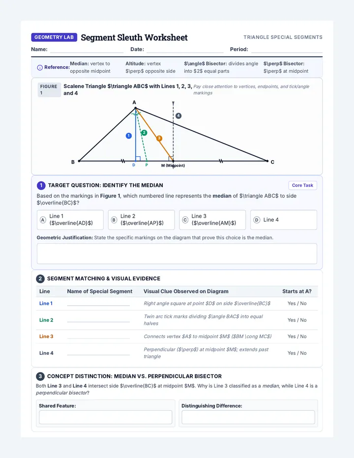 Segment Sleuth Worksheet
