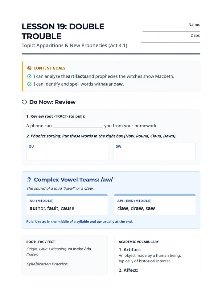 Double Trouble Handout