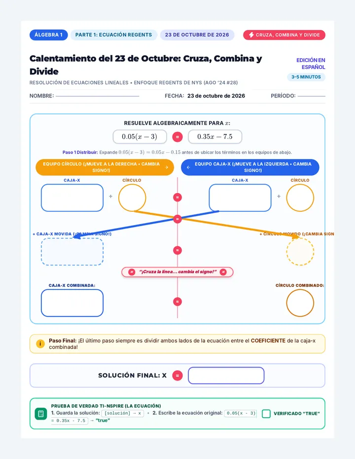 Spanish Cross Cross Warmup