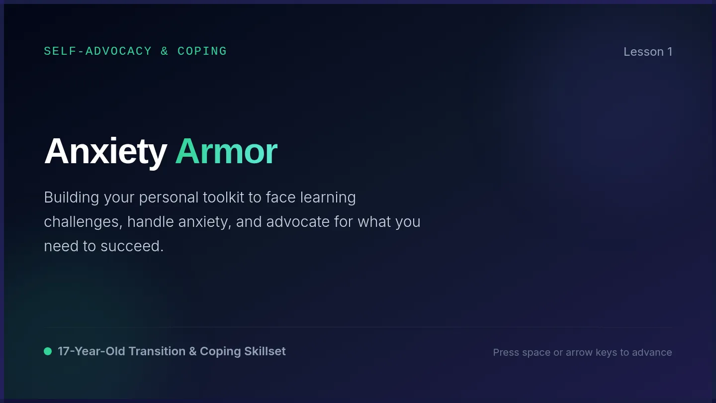 Anxiety Armor Slides