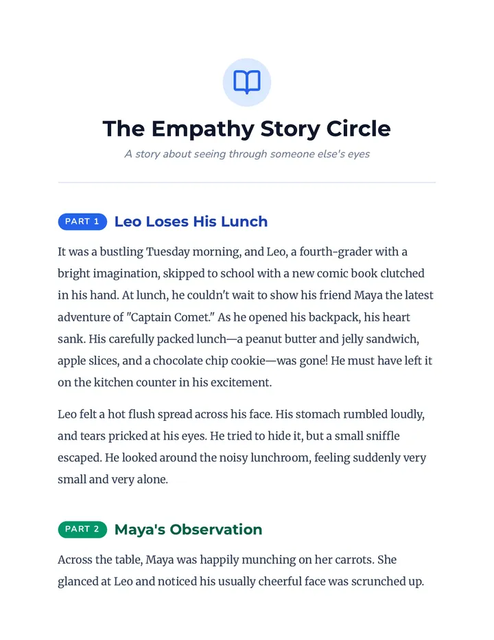 Empathy Story Circle Reading
