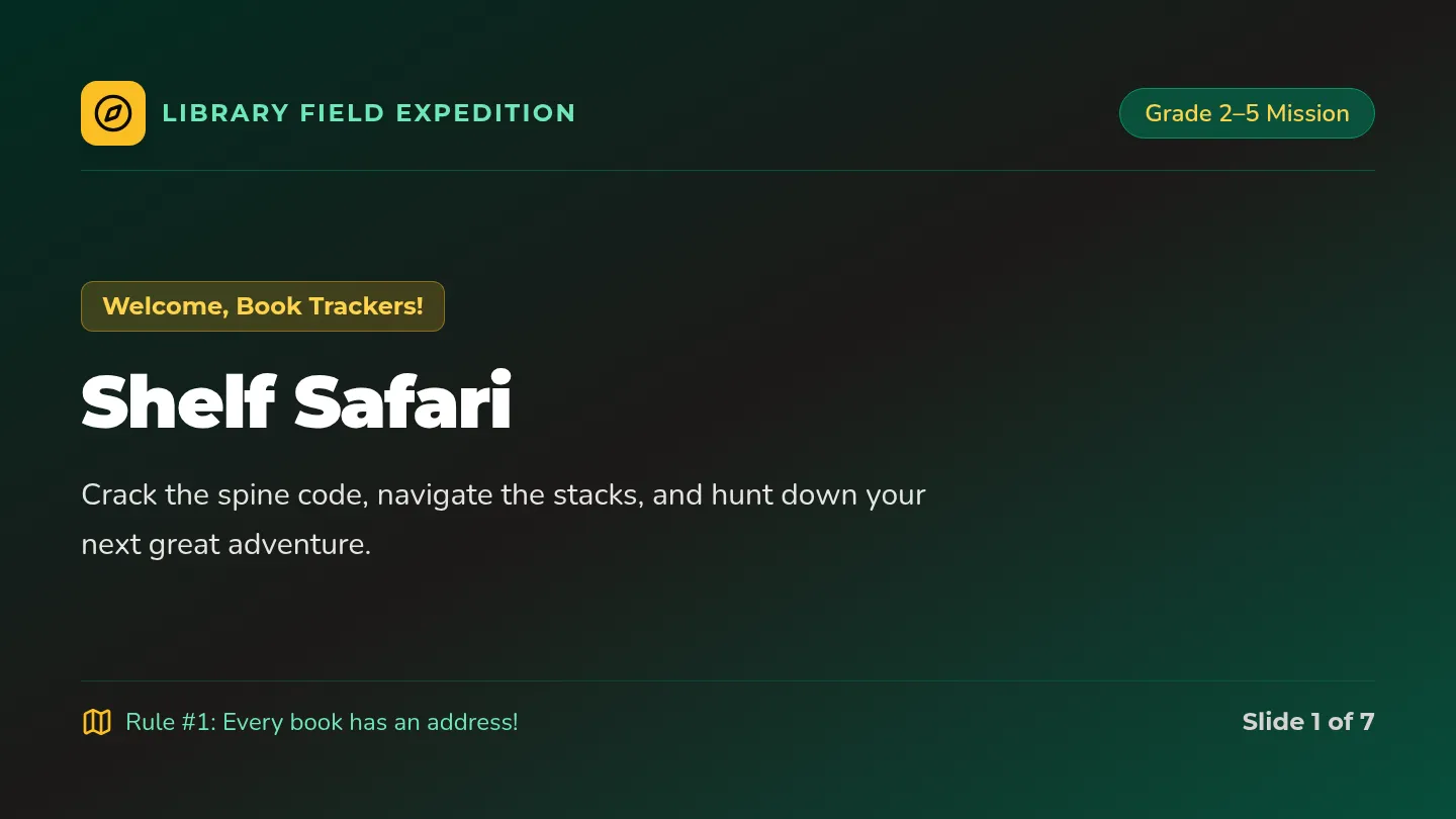 Shelf Safari Slides