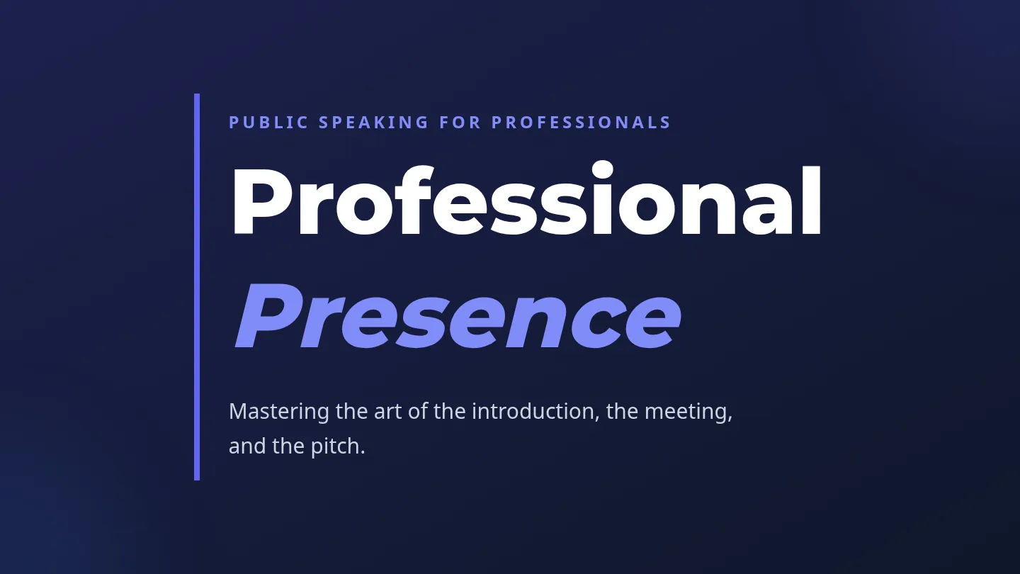 Professional Presence Slides