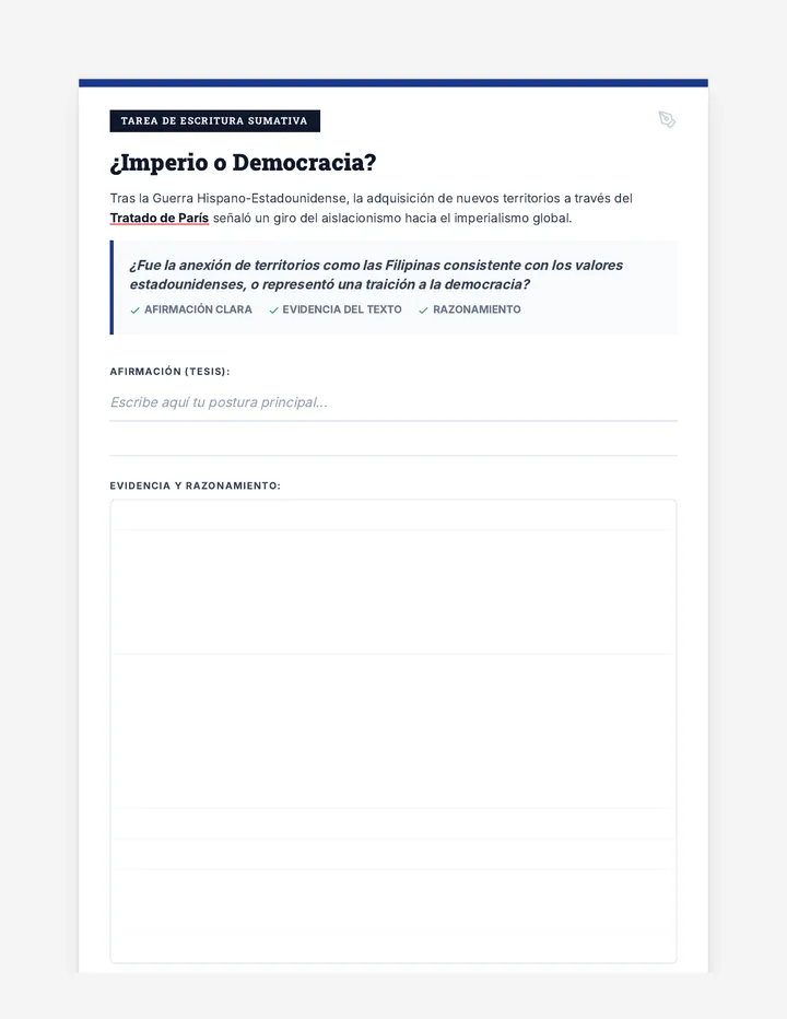 Pregunta de Escritura Imperio ES