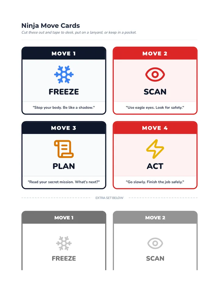 Ninja Move Cards