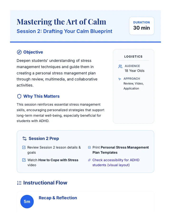 Session 2 Lesson Plan