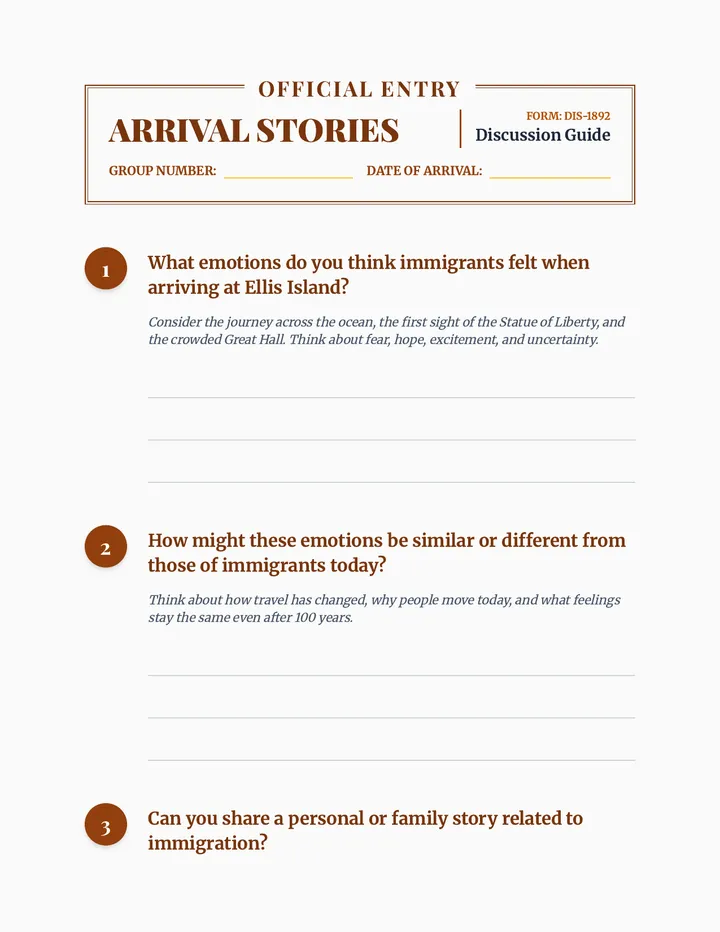 Arrival Stories Discussion Guide