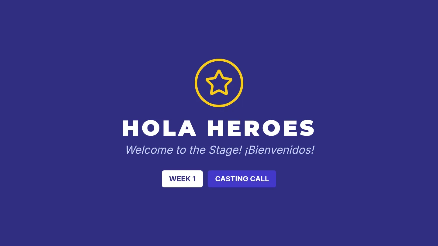 Casting Call Slides Intro