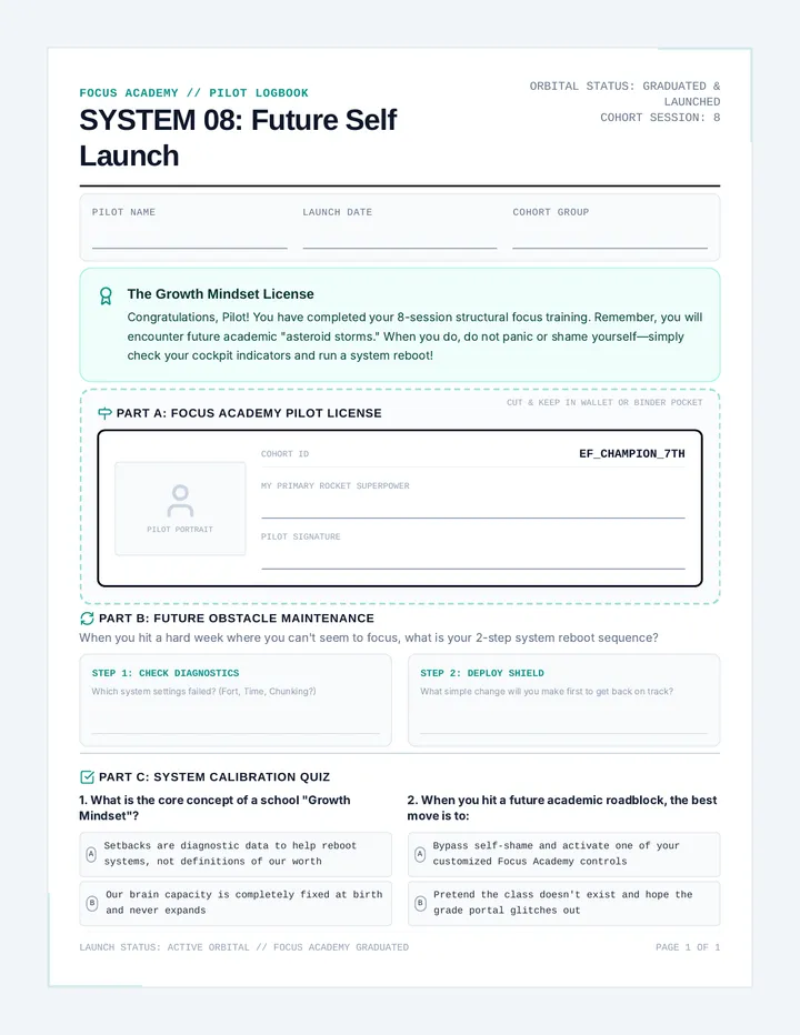 Future Self Student Workbook