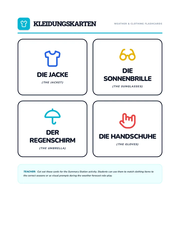 Klima Check Clothing Flashcards v2