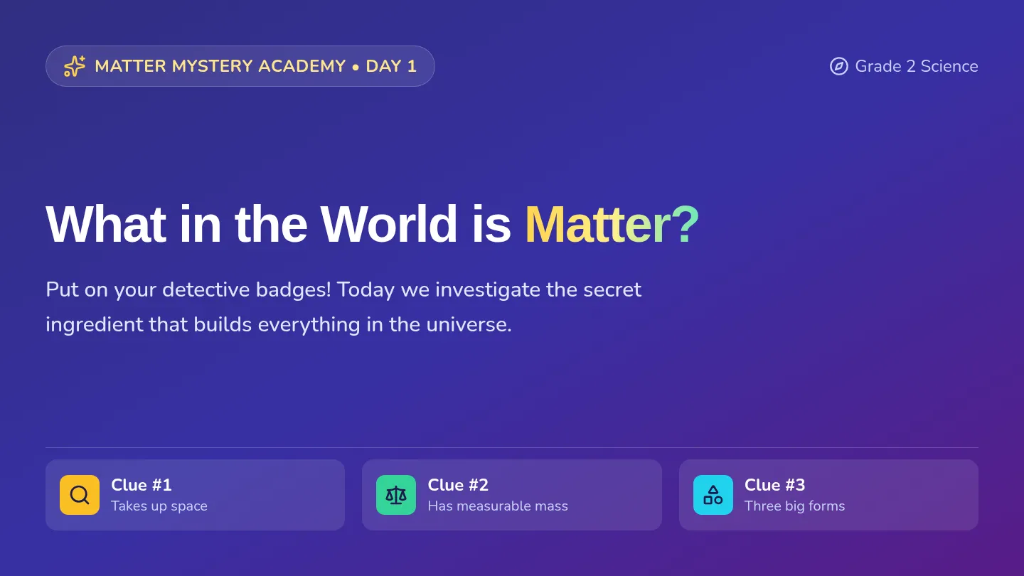 Matter Kickoff Slides