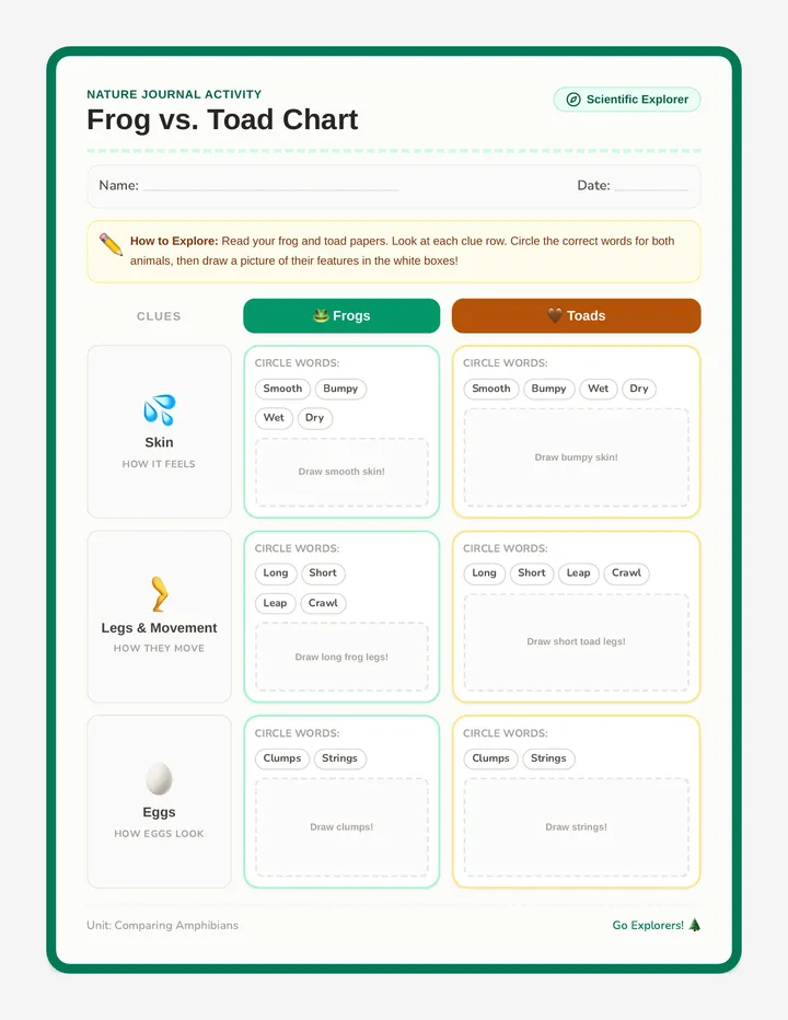 Critter Comparison Chart