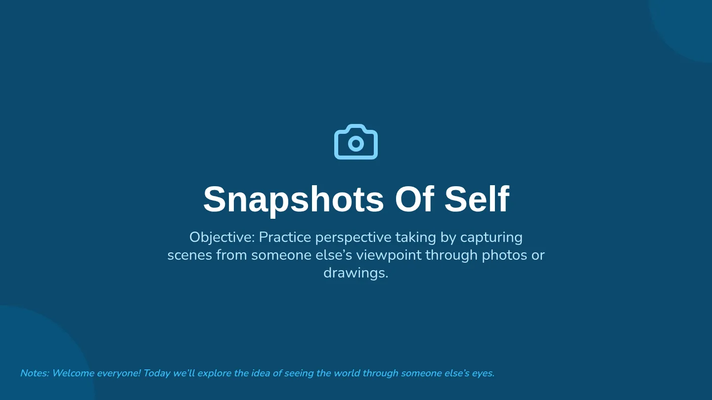 Snapshot Showcase Slides