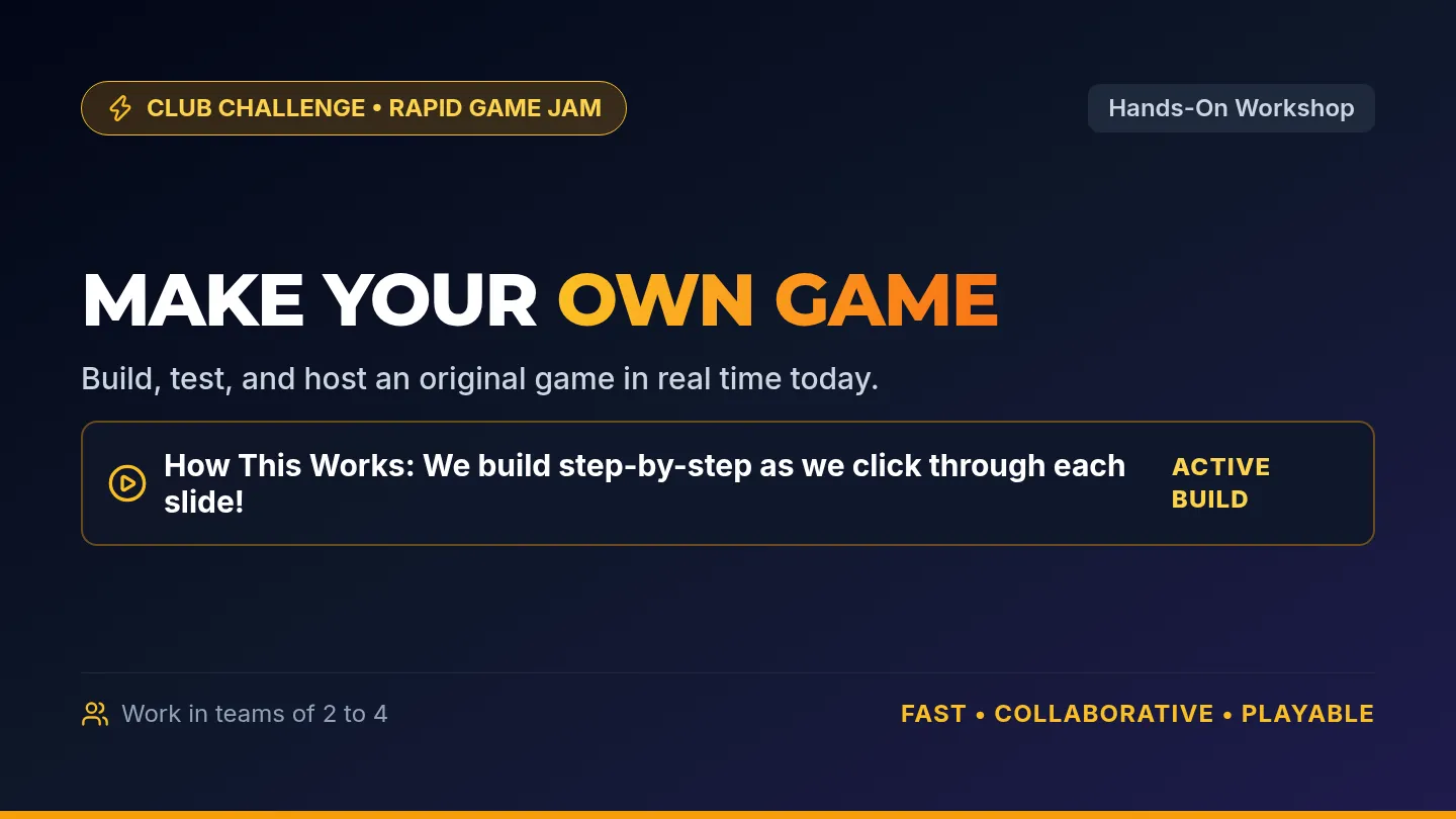Game Makers Slides