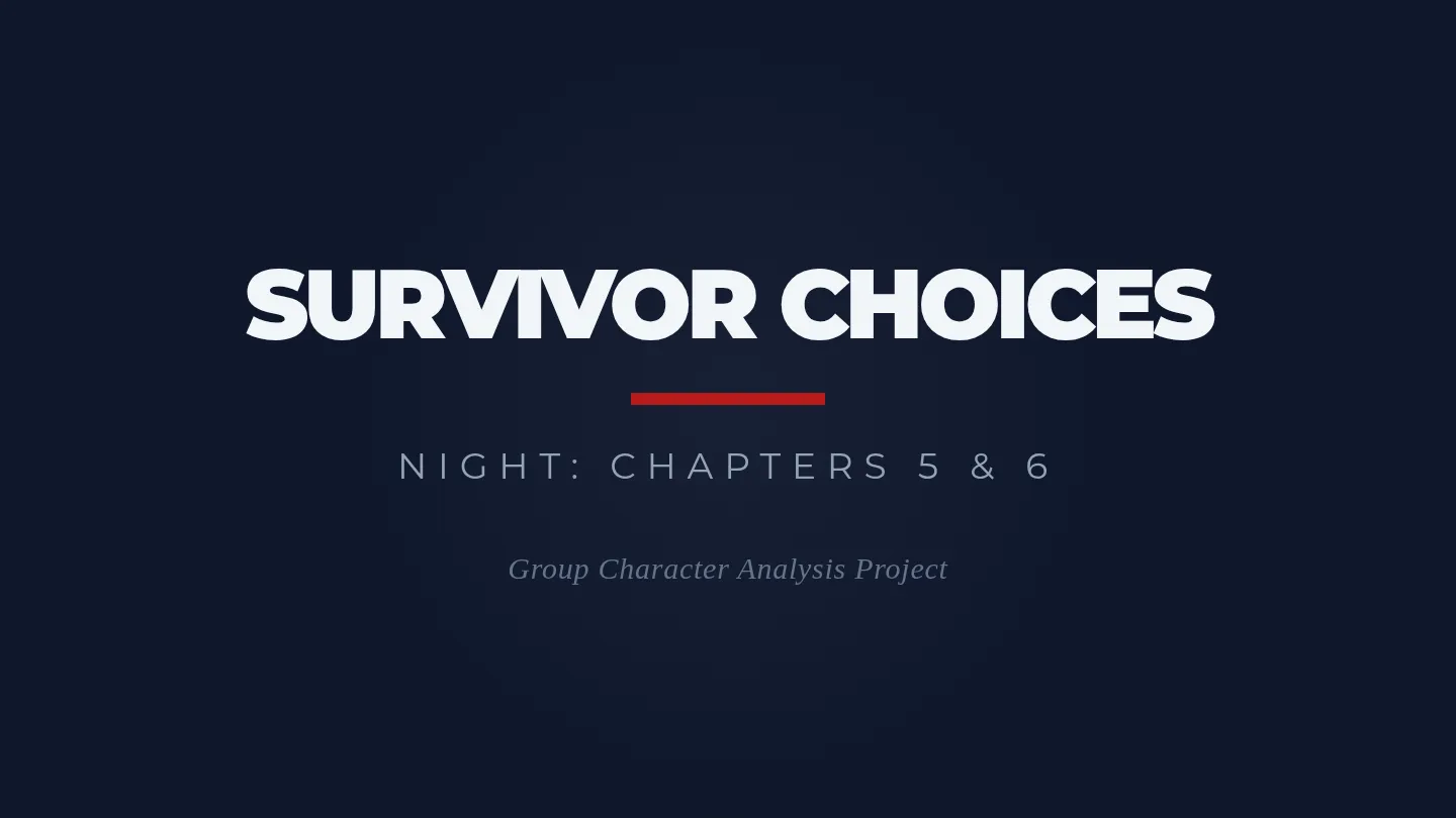 Survivor Choices Slides