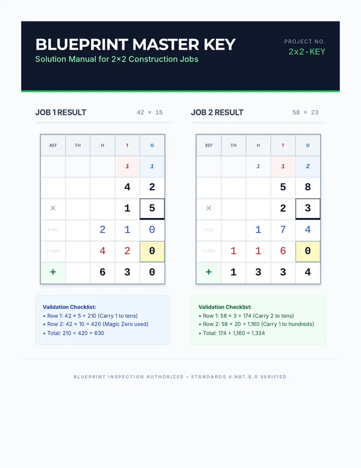 Blueprint Answer Key