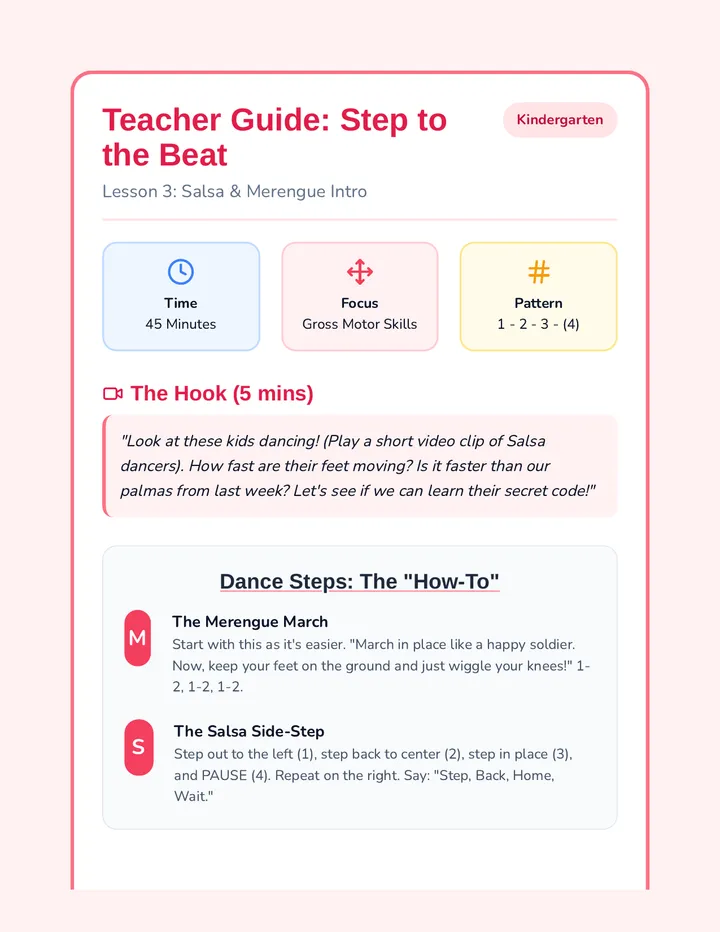 Step to the Beat Teacher Guide