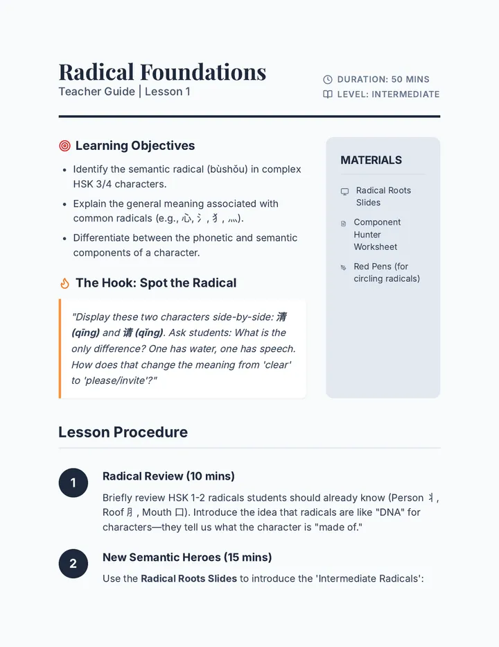 Radical Foundations Teacher Guide