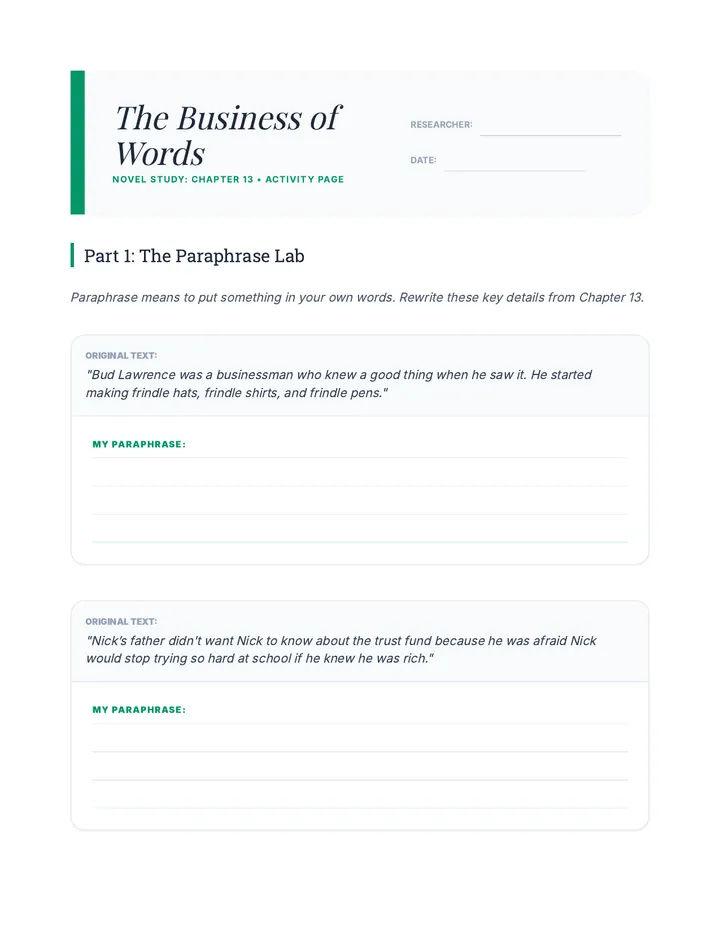 Day 7 Activity Page