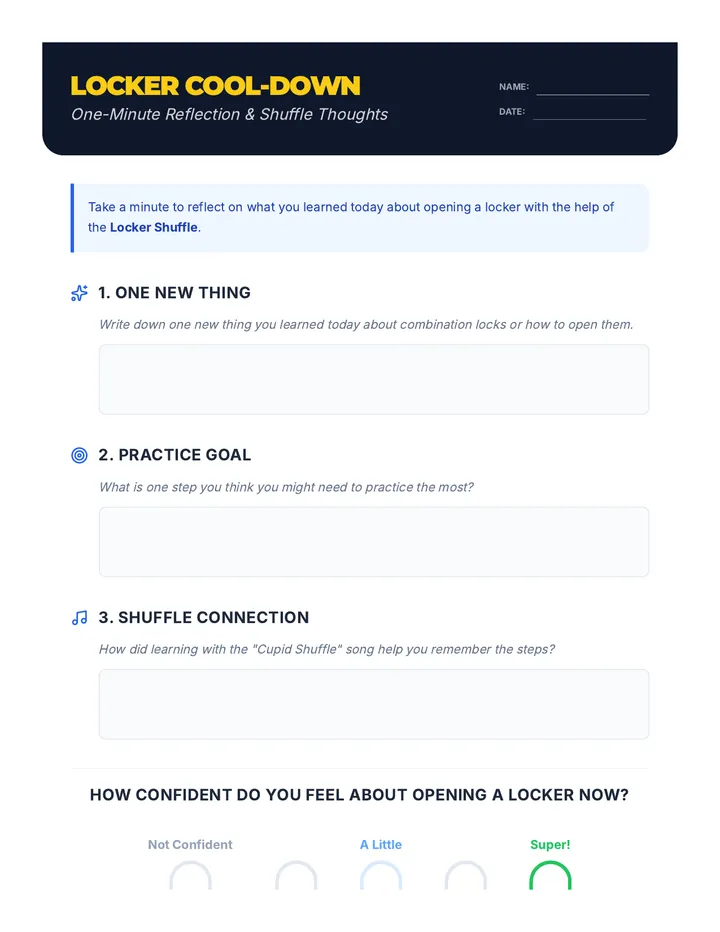 Locker Practice Locker Combo Unlocked • Lesson • Lenny.com