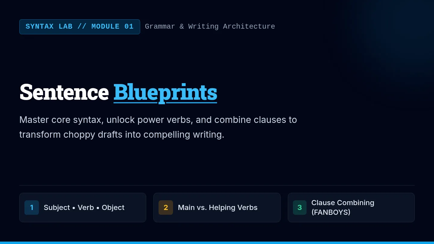 Sentence Blueprints Slides
