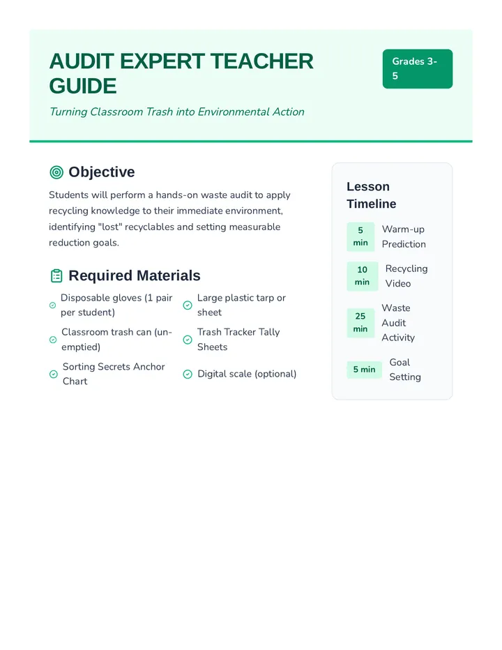 Audit Expert Teacher Guide