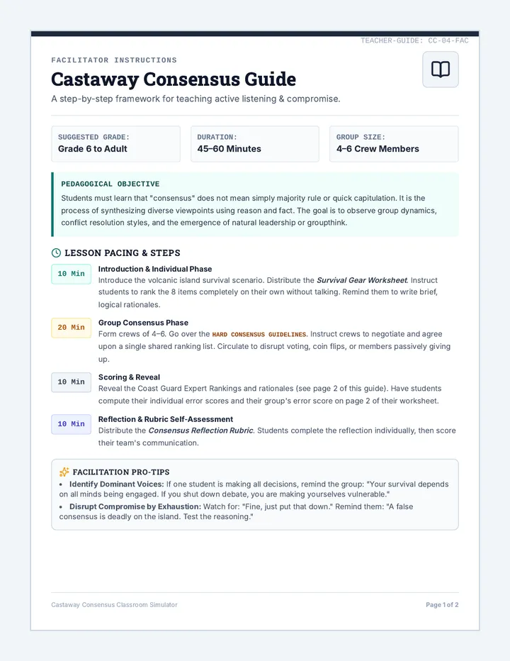 Facilitation Survival Guide