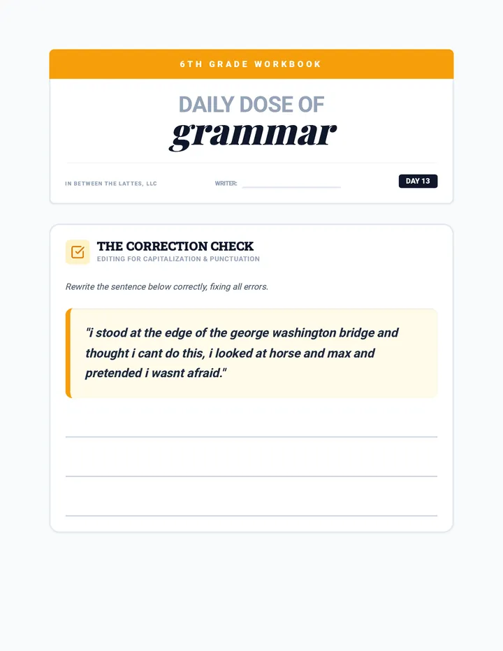 Daily Dose Grammar 13