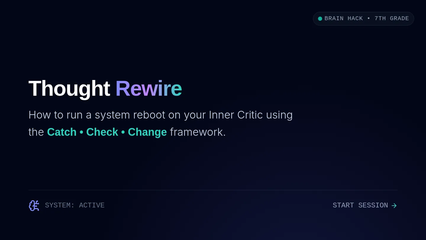 Thought Rewire Slides