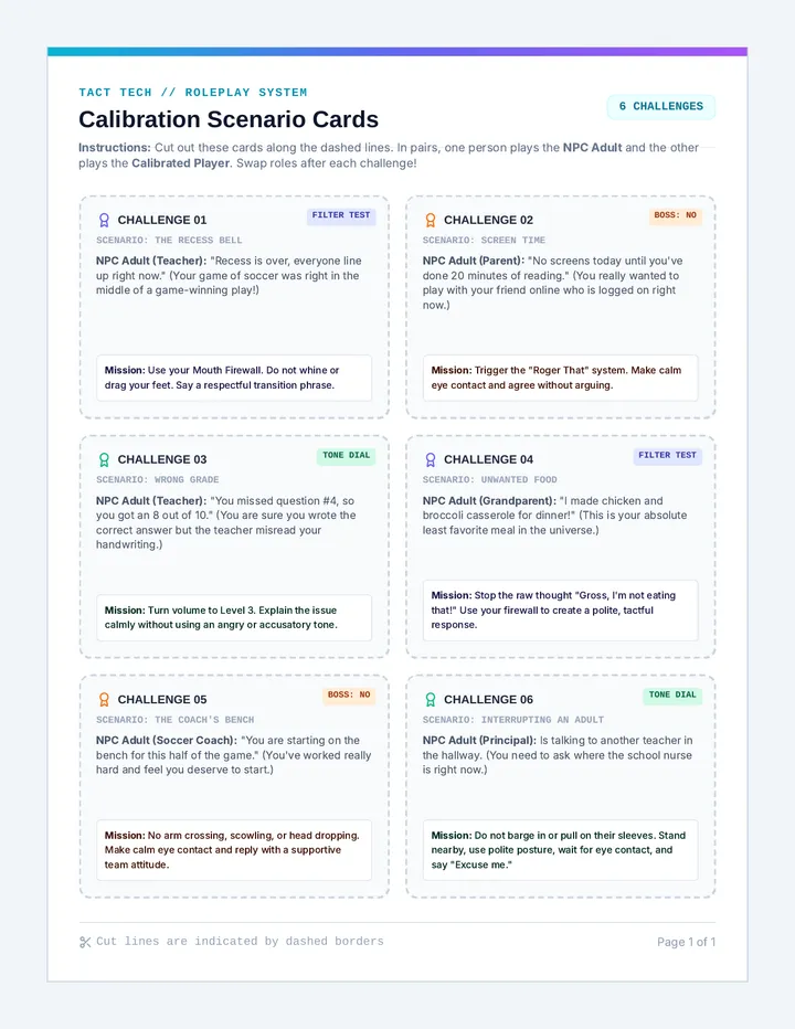 Tact Tech Challenge Cards