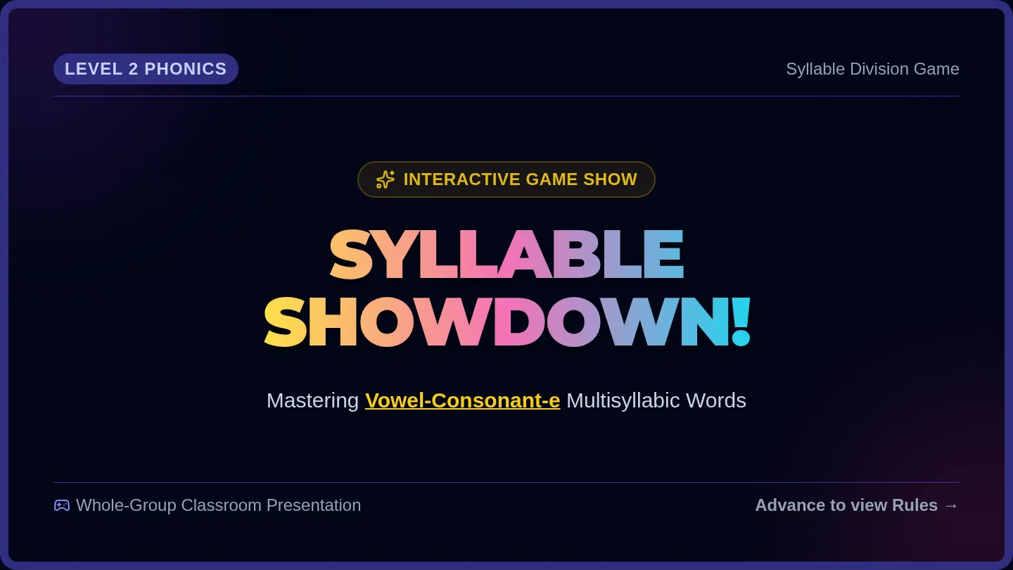 Syllable Showdown Slides
