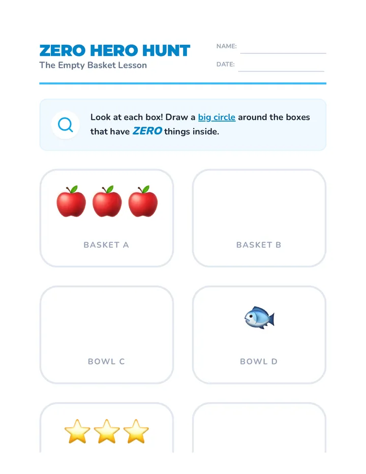 Zero Hunt Worksheet