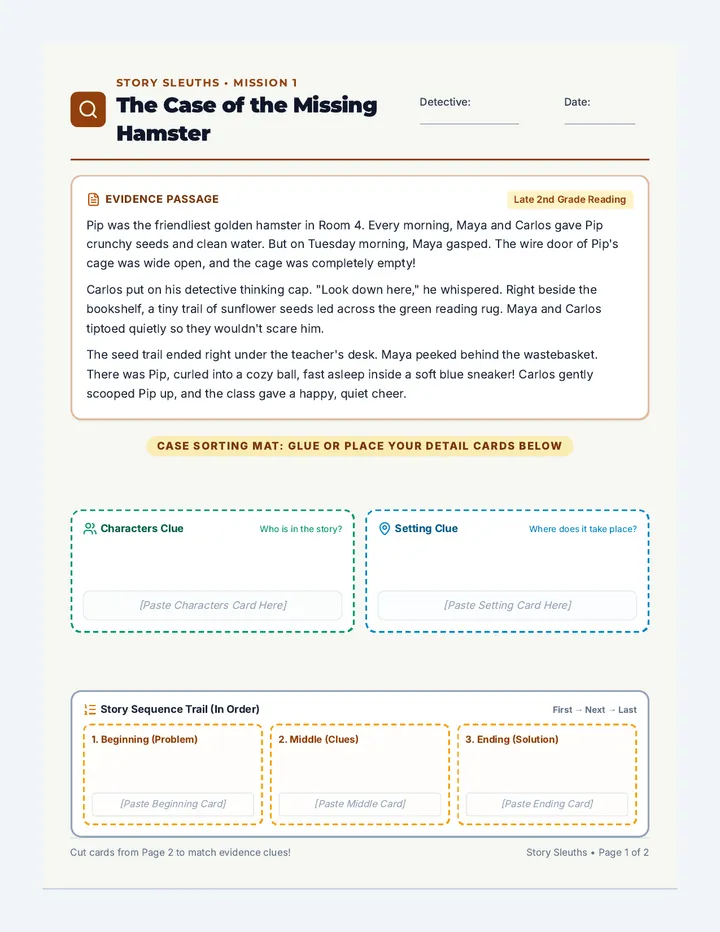 Pip Mystery Story Cards