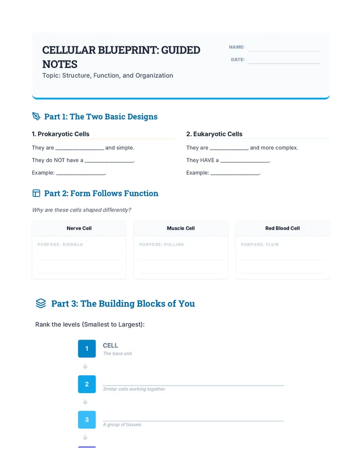 Blueprint Notes